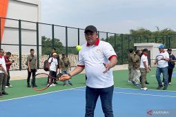 Bupati Bogor resmikan Lapangan Tenis Kapten Muslihat di Komplek Stadion Pakansari