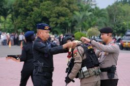 Polda Banten sambut 98 personel Brimob purnatugas Operasi Amole Papua