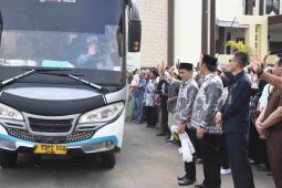 46 JCH Pulang Pisau diberangkatkan tergabung dalam kloter 6