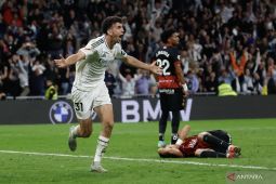 Real Madrid menjaga asa raih gelar juara Liga Spanyol usai Tekuk Mallorca
