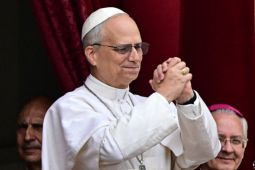 Misa pelantikan Paus Leo XIV di Lapangan Santo Petrus Vatikan Roma