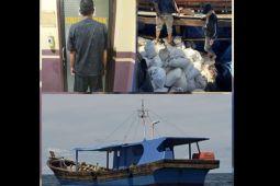 Dit Polairud Polda Babel gagalkan pengangkutan 20 ton pasir timah di perairan Bangka Barat