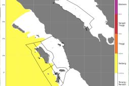 BMKG: Gelombang  di perairan timur Kepulauan Nias berpotensi 2,5 meter
