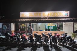 Polsek Bahorok Langkat amankan 40 sepeda motor knalpot blong