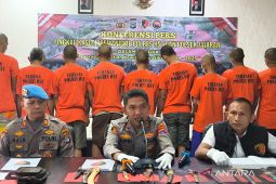 Polres HST ringkus 14 tersangka pada operasi sikat intan 2025