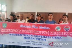 Koperasi Merah Putih di Desa Habincaran terbentuk