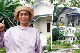 PT Timah serahkan rumah layak huni bantu lansia Sinar Jaya