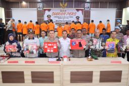 Sebanyak 33 tersangka narkoba dibekuk Polres Lombok Barat