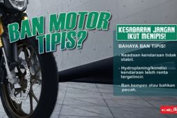 Waspadai bahaya ban motor tipis, Honda Babel imbau pengendara lebih peduli keselamatan