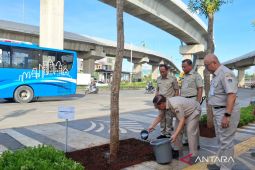DKI tanam ratusan pohon di kolong Tol Cakung untuk ciptakan Jakarta lebih hijau