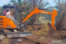BPBD Mukomuko gunakan alat berat tangani kebakaran lahan gambut