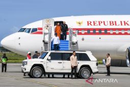 Presiden Prabowo tiba di Yogyakarta bersama Bhante jelang kunjungan Macron