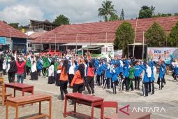 BNPB menggelar kegiatan Peta dan Mosipena ke sekolah di Cianjur