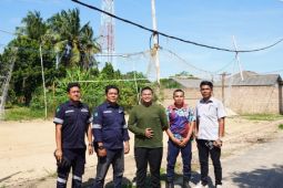 PT Timah renovasi lapangan voli tingkatkan kualitas hidup warga Bangka Selatan
