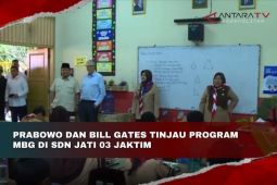Prabowo dan Bill Gates tinjau program MBG di SDN Jati 03 Jaktim