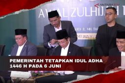 Pemerintah tetapkan Idul Adha 1446 H pada 6 Juni