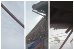Angin puting beliung rusak 60 rumah warga Desa Sidomulyo Langkat