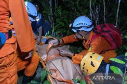 Tim SAR Babel evakuasi wisatawan alami hipotermia di Bukit Pading