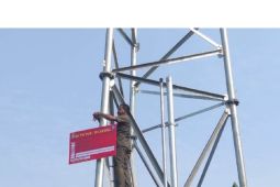 Satpol PP Kota Tangerang segel pembangunan BTS belum kantongi izin