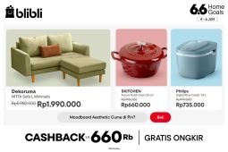 Wujudkan home goals dengan lengkapi keindahan ruanganmu di Blibli Double Day 6.6!