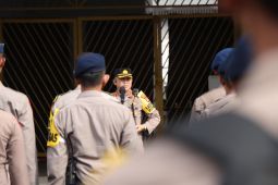 Polres sebar personel di lokasi strategis untuk amankan laga Indonesia lawan China