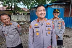 Polresta Kupang Kota menggelar nobar Indonesia-China