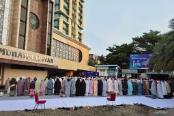 Ratusan umat di Jakarta padati Pusat Dakwah Muhammadiyah untuk Shalat Idul Adha