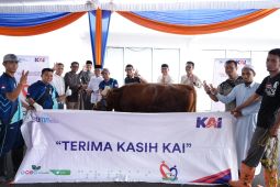 KAI Palembang salurkan 30 hewan kurban pada moment Idul Adha 1446 Hijriah