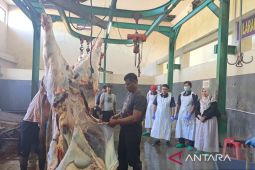 Pemkot Cirebon menyalurkan daging kurban bantuan Presiden