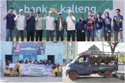 Bank Kalteng kurban 109 sapi dan kambing rayakan Idul Adha bersama masyarakat