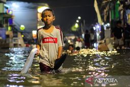 Banjir rob kembali rendam pemukiman warga