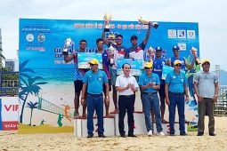 Tim voli pantai putra Indonesia juarai Khanh Hoa Cup 2025 di Vietnam