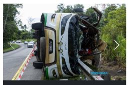 Kecelakaan bus mahasiswa di Malaysia: 15 orang tewas
