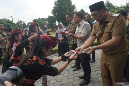 Kunjungan Menteri Kebudayaan di Museum Majapahit Mojokerto