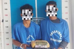 Polisi tangkap dua pria karena bertransaksi ganja di Aceh Besar