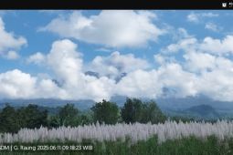 Raung kembali alami erupsi dengan tinggi letusan 750 meter