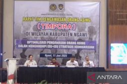 Kantor Imigrasi Madiun selenggarakan rapat tim pengawasan orang asing di Ngawi