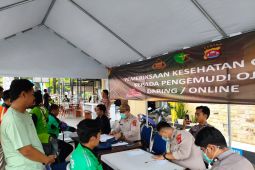 608 driver ojol dapat pengobatan gratis dari Polda Banten