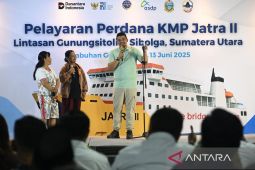 Gubernur lepas pelayaran  perdana KMP Jatra II Gunungsitoli-Sibolga