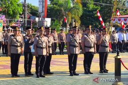 Polres HST gelar sertijab Kasat Intelkam dan tiga Kapolsek