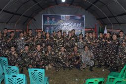 Ratusan anggota GP Ansor-Banser kemah Aswaja di Bangun Purba