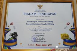 Desa Keciput Belitung ditetapkan sebagai Kawasan Berbasis Kekayaan Intelektual Tahun 2025
