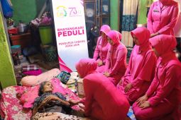 Polres Aceh Jaya bagikan bantuan sembako untuk fakir miskin hingga lansia