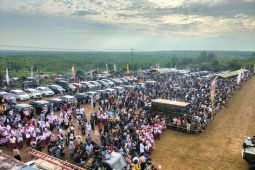 Warga Belitung Timur antusias saksikan latihan Jalak Sakti dan Hardha Marutha TNI AU