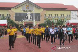 1.500 peserta meriahkan olahraga bersama Hari Bhayangkara