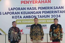Usai tiga tahun disclaimer, Pemkot Ambon raih predikat WDP dari BPK