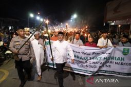 Pawai obor warnai malam tahun baru Islam di Mandailing Natal