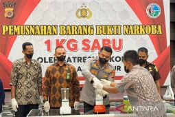 Polres Aceh Timur musnahkan satu kilogram sabu-sabu