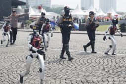 Robot "humanoid" ramaikan persiapan puncak Hari Bhayangkara Polri