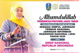 Pemprov Jatim raih penghargaan Simpul Jaringan Terbaik dari ANRI